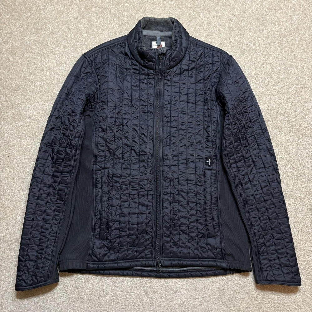 Relwen Vertical Insulator Jacket Mens Medium Black Quilted Softshell Full Zip